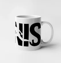 Tenis nápis silueta