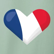 Francouzská vlajka srdce