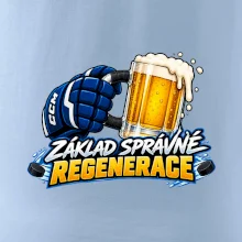 Hokejová regenerace s pivem