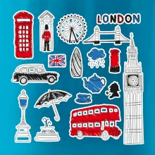 Velká Británie - kreslené ikonky