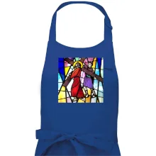 Vitráž - Ježíš a kříž