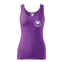 Knírač v kolečku na prsu