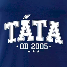Táta od roku - sportovní nápis (váš ročník)