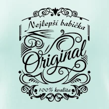 Vintage nejlepší babička  100% kvalita