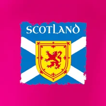 Skotská vlajka s erbem lva