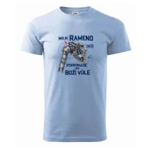 Badminton rameno drží boží vůle