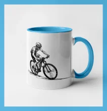 MTB kreslený cyklista