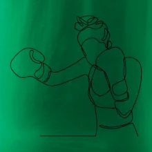 Žena boxerka jedním tahem