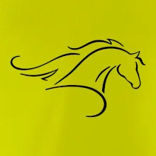 Kůň - bežící silueta hlavy