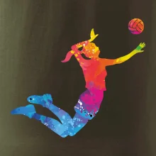 Volejbalistka splash s míčem