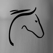 Kůň - hlava silueta