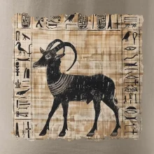 Egyptské hieroglyfy koza