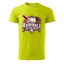 Baseballová pálka s rukavicí eat sleep repeat