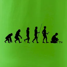 Evoluce houbař muž