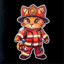 Malý hasič - kocour