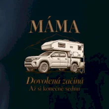 Máma dovolená začíná až si konečně sednu obytný pick-up