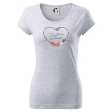 Srdce velké - Tričko se jmény dětí