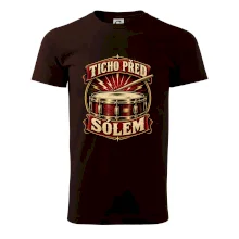 Ticho před sólem - vintage bubenický emblém