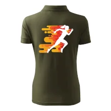 Běhání - oranžová žena