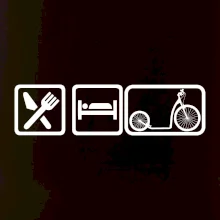 Eat sleep koloběžka velké a malé kolo