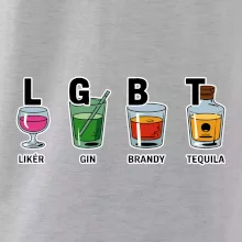 LGBT -  Likér, Gin, Brandy, Tequila