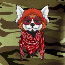 Červená panda hipster