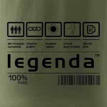 Čárový kód - Legenda