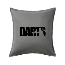 Darts - nápis se šipkařem