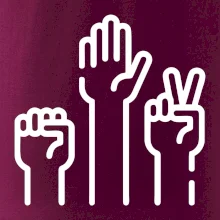 Kamen nůžky papír ikony