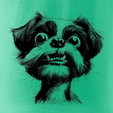 Černobílá karikatura Ši-tzu