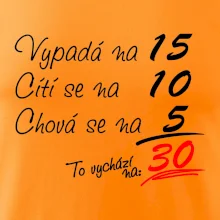 Vypadá, cítí se, chová se - 30 let