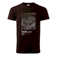 Špičák - vrstevnice v obdélníku