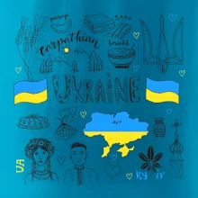 Ukrajina folklor - kreslené obrázky