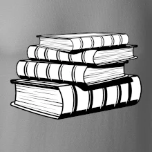 Knihy černobílé na sobě