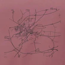 Černobílá mapa Cerhovice 267 61