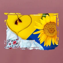 Ukrajina slunečnice a kroj