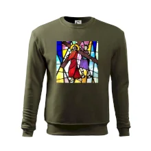 Vitráž - Ježíš a kříž