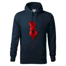 Mapa Albánie reliéf hor