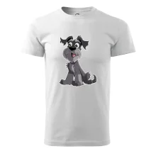 Knírač kreslený sedící