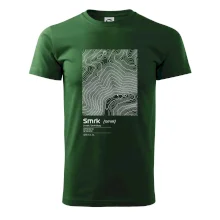 Smrk - vrstevnice v obdélníku