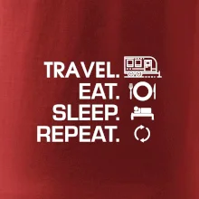 Eat sleep travel - Velký  přívěs