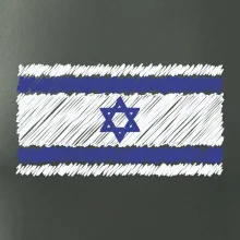 Vlajka Izrael kreslená