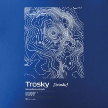 Trosky - vrstevnice v obdélníku