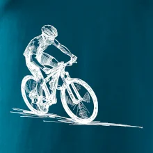 MTB kreslený cyklista