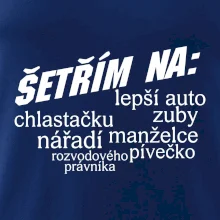 Nápis šetřím na