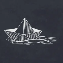 Letní romance - papírová loďka