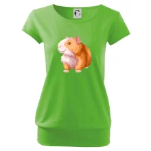 Morče - kreslené, bílo oranžové