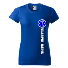 Hvězda života - vlastní nápis vpředu a vzadu