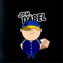 Jsem ďábel doručovatel modro žlutý