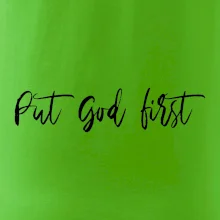 Put God first psací nápis
